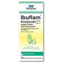 Ibuflam Kindersaft 20mg/ml gegen Fieber und Schmerzen, 100 ml Suspension zum Einnehmen