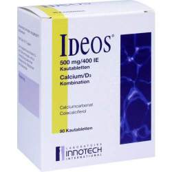 Ideos 500 mg/400 I.E. Orifarm 90 Kautbl.