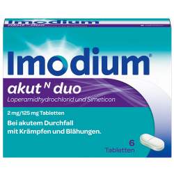Imodium® akut N duo 2 mg/125 mg 6 Tabletten