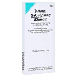 Isotone NaCl-Lösung ASmedic® 10x1ml Amp.