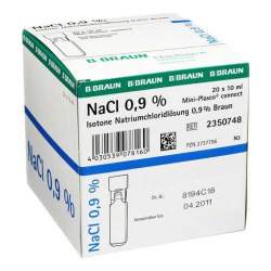 Isotone Natriumchloridlösung 0,9% Braun Mini-Plasco® connect 20x10ml Amp.