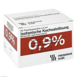 Isotonische Kochsalzlösung Fresenius 0,9%, Pl.Amp 20x5ml