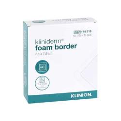 KLINIDERM foam Border 7,5x7,5 cm steril