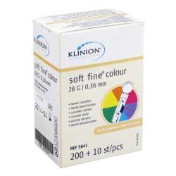 KLINION Soft fine colour Lanzetten 28 G