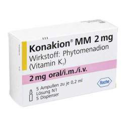 Konakion® MM 2 mg Lösung, 5 Amp. mit je 0,2 ml + 5 Dispenser