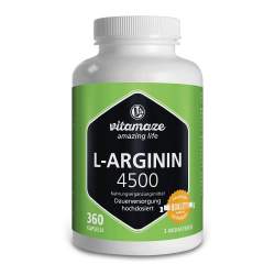 L-Arginin 4.500 hochdosiert 360 Kaps.