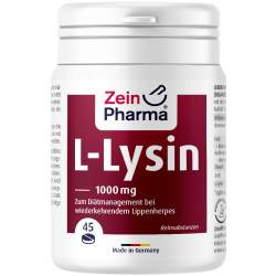 L-LYSIN 1000 mg Zitrone Kautabletten