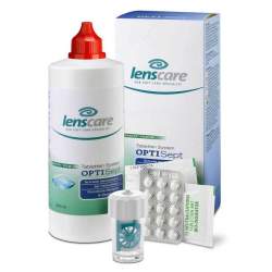 LENSCARE OptiSept Kombip.350 ml+45 Tabl.+1 Beh.