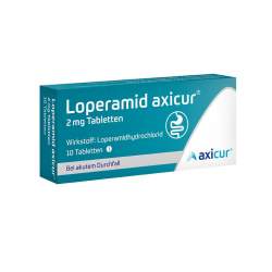 Loperamid axicur® 2 mg 10 Tabletten