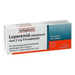 Loperamid-ratiopharm® akut 2mg 10 Filmtbl.