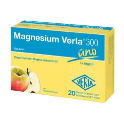 Magnesium Verla® 300 uno Apfel Granulat 20 Btl.