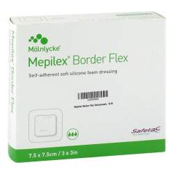 Mepilex® Border Flex Eckig 10 Verbände 7,5x 7,5cm