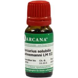 Mercurius Solubilis Arcana LM 12 Hahnemanni Dilution 10ml