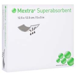 MEXTRA Superabsorbent Verband 12,5x12,5 cm