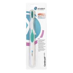 MIRADENT Carebrush ortho Zahnbürste weiß/grün