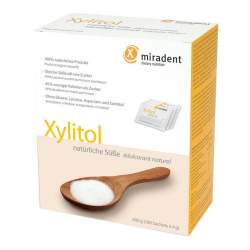 MIRADENT Xylitol Zuckerersatz Pulver Sachets