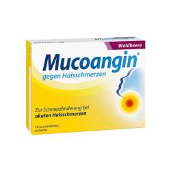 Mucoangin® gegen Halsschmerzen Waldbeere 20 mg/Lutschtablett, 18 Lutschtabletten