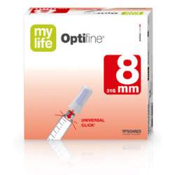 mylife Optifine® 100 Pen-Nadeln 0,25x8mm