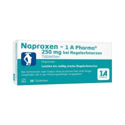 Naproxen - 1 A Pharma® 250mg bei Regelschmerzen 20 Tbl.