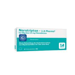 Naratriptan 1A Pharma b Migräne 2,5mg 2 Filmtbl