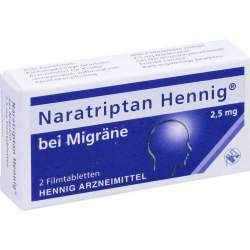 Naratriptan Hennig® bei Migräne 2,5 mg 2 Filmtabletten