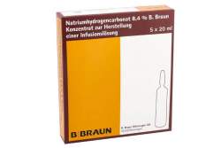 Natriumhydrogencarbonat B.Braun 8,4% 5 Ampullen 20ml