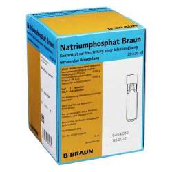 Natriumphosphat Braun Konzentrat zur Herstellung einer Infusionslösung, 20 Mini-Plasco Amp. 20 ml
