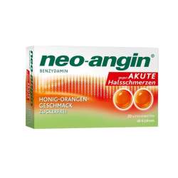 neo-angin® Benzydamin gegen akute Halsschmerzen, Honig-Orange 20 Lutschtbl.