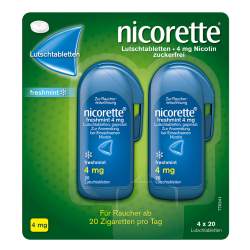Nicorette freshmint 4 mg 80 Lutschtabletten, gepresst