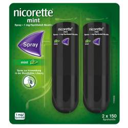 Nicorette Mint Spray 1 mg/Sprühstoß 2x13,2ml à 150 Sprühstöße