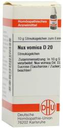 Nux vomica D20 DHU Glob. 10 g
