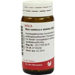 Nux Vomica E Semine D30 Wala Glob. 20g