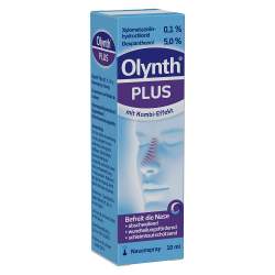 Olynth Plus 0,1% / 5% für Erwachsene Nasenspray o.K. 10 ml