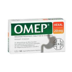 OMEP® HEXAL 20mg 14 magensaftres. Tbl.