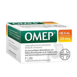 OMEP® HEXAL 20mg 7 magensaftresist. Hartkaps.