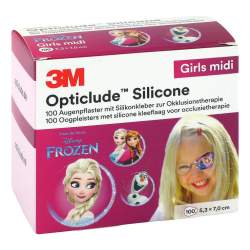 OPTICLUDE 3M Silicone Disney girls midi 5,3x7 cm