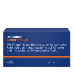 Orthomol junior C plus Waldfrucht u. Mandarine/Orange 14 Kautbl.