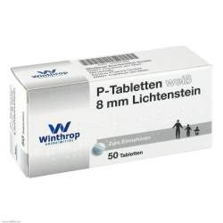 P-Tabletten weiß 8 mm Lichtenstein 50 Tbl.