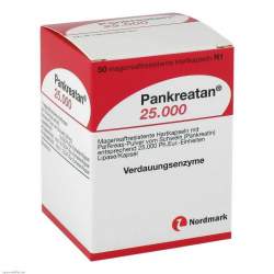 Pankreatan® 25.000, 50 magensaftresistente Hartkapseln
