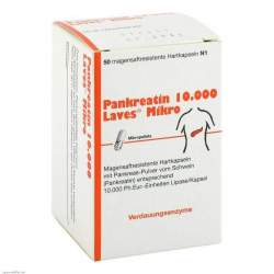 Pankreatin 10.000 Laves Mik. 50 mag.-res. Kaps.