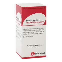 Pankreatin 40.000 Nordmark®, 100 magensaftresistente Hartkapseln