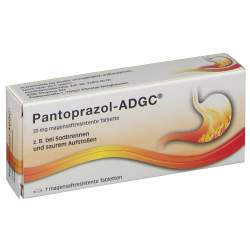 Pantoprazol ADGC 20mg 7 Tbl., magensaftresist.