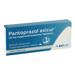 Pantoprazol axicur® 20 mg 7 magensaftresistente Tabletten
