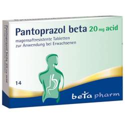 Pantoprazol beta 20mg acid 14 magensaftr. Tbl.
