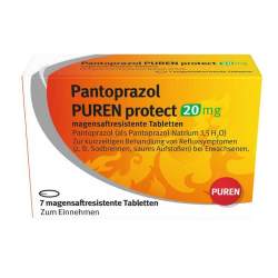 Pantoprazol PUREN protect 20 mg 7 magensaftres. Tabl.