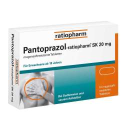 Pantoprazol-ratiopharm® SK 20mg 14 msr. Tbl.