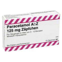Paracetamol AbZ 125mg 10 Supp.