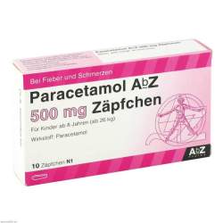 Paracetamol AbZ 500mg 10 Supp.