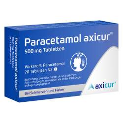 Paracetamol axicur® 500 mg 20 Tabletten
