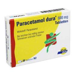Paracetamol dura® 500 mg 20 Tabletten